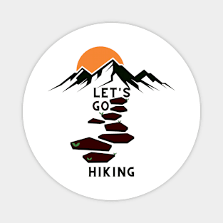 Mountain Hiker Magnet